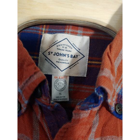 St. Johns Bay Mens Classic Fit Flannel Size XL - Picture 2 of 3